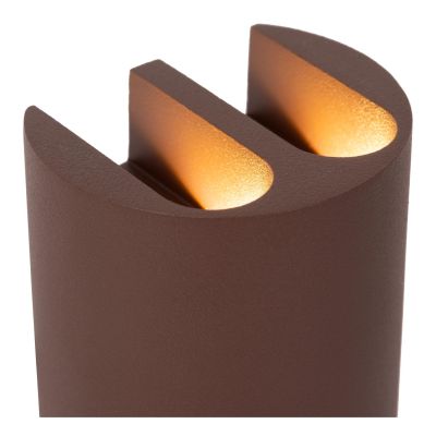 Lucide YORK - Wall spotlight / Wall light Indoor/Outdoor - LED - 4x1,2W 2700K - IP54 - Rust Brown